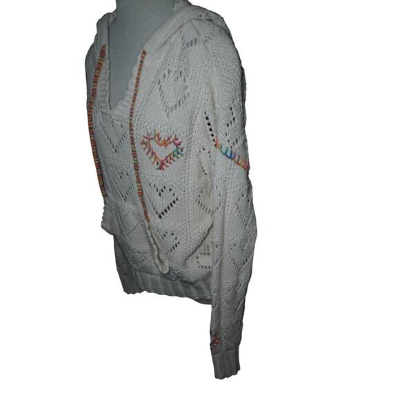 KUT from the Kloth Carmen Sweater Light Knit Heart Detail Women’ L - Picture 4 of 8